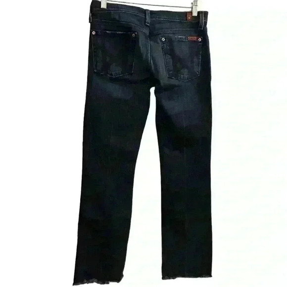 7 For All Mankind Women's Mia Dark Wash Blie Jeans Size 31 - Picture 8 of 14